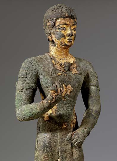 Statue de roi méroïtique en archer provenant de Tabo. Statue de roi méroïtique en archer provenant de Tabo.